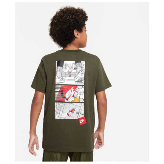 Nike Παιδική κοντομάνικη μπλούζα U Sportswear Tee MULTI Boxy SP23 Nike Παιδική κοντομάνικη μπλούζα U Sportswear Tee MULTI Boxy SP23